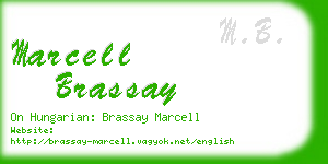 marcell brassay business card